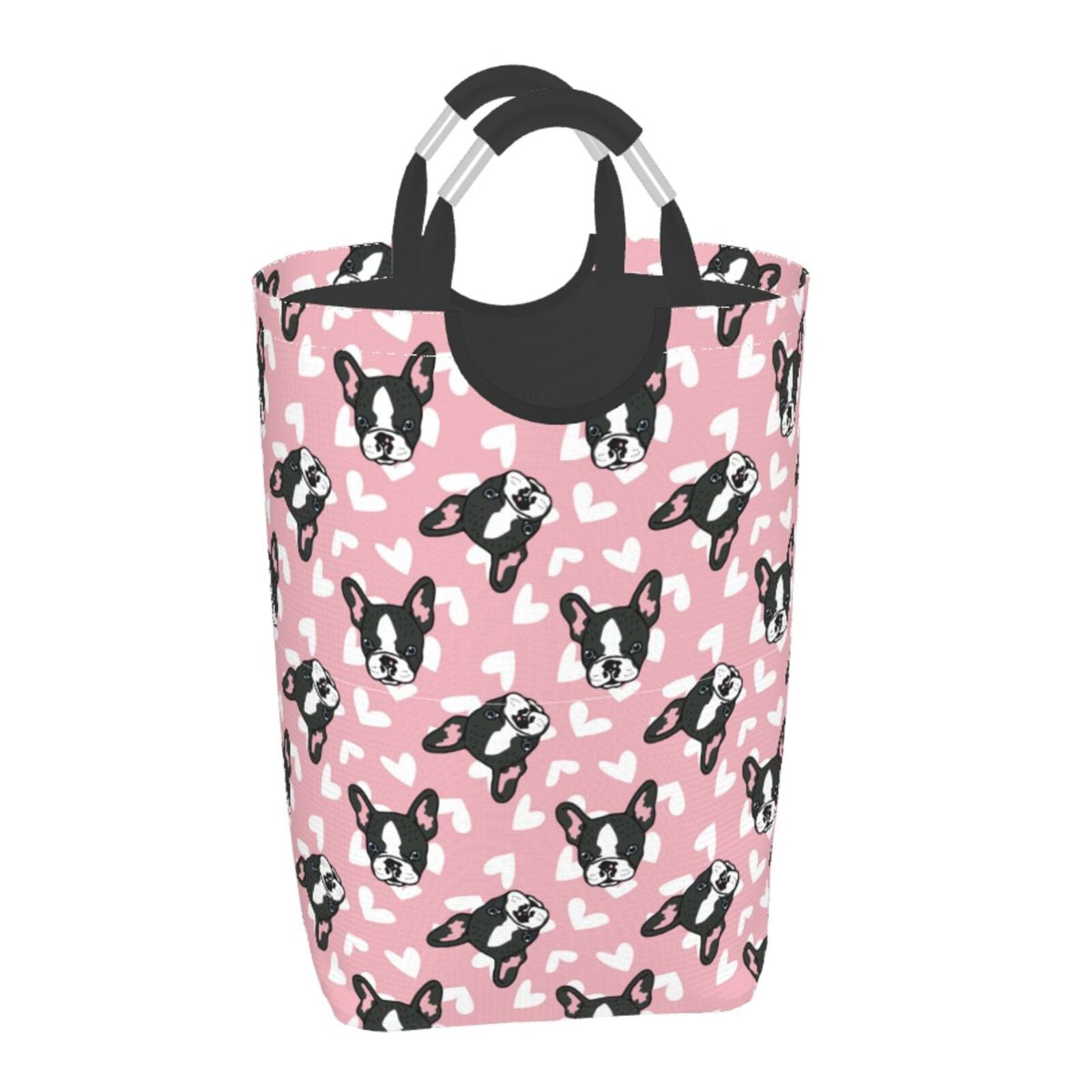 Gaeub French Bulldog Print 50L Large Laundry Hampers with Handles