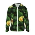 thumbnail image 1 of Gaeub Fresh Avocados Men's and Women's UPF 50+ Long-Sleeved Sun Protection Clothing, Fishing Shirt Long Sleeve Zip - XX-Large, 1 of 9