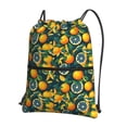 thumbnail image 1 of Gaeub Fresh Orange Gym Bag Sackpack Sports,Drawstring Backpack Sports Bag for Women Men Large Size, 1 of 6