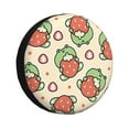 thumbnail image 1 of Gaeub Frog Hold Strawberry 14-17in Tire Cover, Spare Tire Cover, for Camper Caravan, Trailer, Car, Truck, SUV, Jeep - 14 inch, 1 of 9