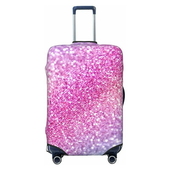 Gaeub Fun Rainbow Pink Elastic Luggage Cover with Concealed Zipper Dust-Proof Luggage Cover Protector - 18-32 inch - Medium