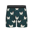 Gaeub Funny Chicken Print Men’s Underwear Boxer Briefs,Men's TagFree