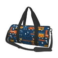 thumbnail image 1 of Gaeub Funny Steam Train Lightweight Travel Cylinder Bag Gym Tote Bag Sports Training Duffle Bag with Pockets and Straps, 1 of 8