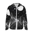 thumbnail image 1 of Gaeub Futuristic Moonlit Cityscape Men's and Women's UPF 50+ Long-Sleeved Sun Protection Clothing, Fishing Shirt Long Sleeve Zip-Medium, 1 of 7