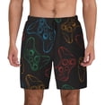 thumbnail image 1 of Gaeub Gamepad Joystick Game Mens Swim Trunks Stretch Beach Shorts Quick Dry for Men Swim Shorts Swimwear with Pockets- XX-Large, 1 of 9