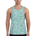 thumbnail image 1 of Gaeub Geometric Elements Men's Athletic Tank Top, Workout Sleeveless Shirts, Running Tank Tops for Gym, Running, Training - Large, 1 of 9