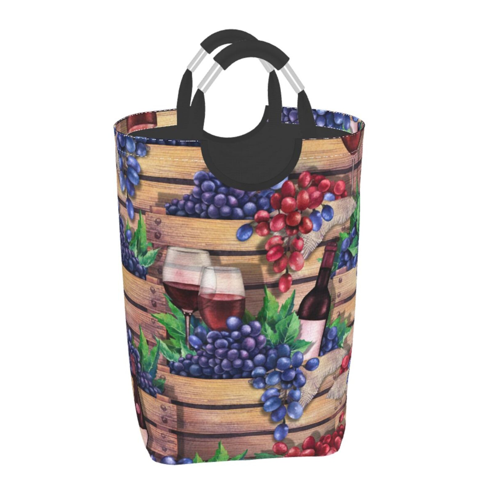Gaeub Glasses Of Red Wine 1 Print 50L Large Laundry Hampers with