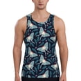 thumbnail image 1 of Gaeub Glowing Butterfly Men's Athletic Tank Top, Workout Sleeveless Shirts, Running Tank Tops for Gym, Running, Training - Large, 1 of 9