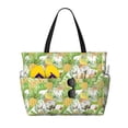 thumbnail image 1 of Gaeub Gnome and Pineapple Beach Travel Bag, Multi-Pocket Beach Bag, Summer Vacation Bag, Beach Essentials Tote, 1 of 7