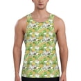thumbnail image 1 of Gaeub Gnome and Pineapple Men's Athletic Tank Top, Workout Sleeveless Shirts, Running Tank Tops for Gym, Running, Training - Medium, 1 of 9