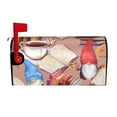 thumbnail image 1 of Gaeub Gnomes Books Tea Cups Waterproof and Sunproof Mailbox Protective Cover Magnetic Mailbox Protrective Cover for Outdoor Home Garden Decor - 25.5x21 in, 1 of 9