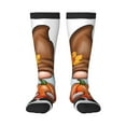thumbnail image 1 of Gaeub Gnomes In Autumn Printed Design Socks Stretchy High Tube Socks for Men Women Teens , Softball Soccer Socks for Hiking, Sport, 1 of 6