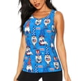 thumbnail image 1 of Gaeub Gnomes in USA Women's Workout Tank Tops Lightweight Sleeveless Shirts for Women for Athletic Running Tennis Yoga - Small, 1 of 9
