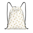 thumbnail image 1 of Gaeub Gold Snowflake Stripes Drawstring Backpack Bag Sport Gym Sackpack Heavy Duty String Backpack for Men Women-Medium, 1 of 6