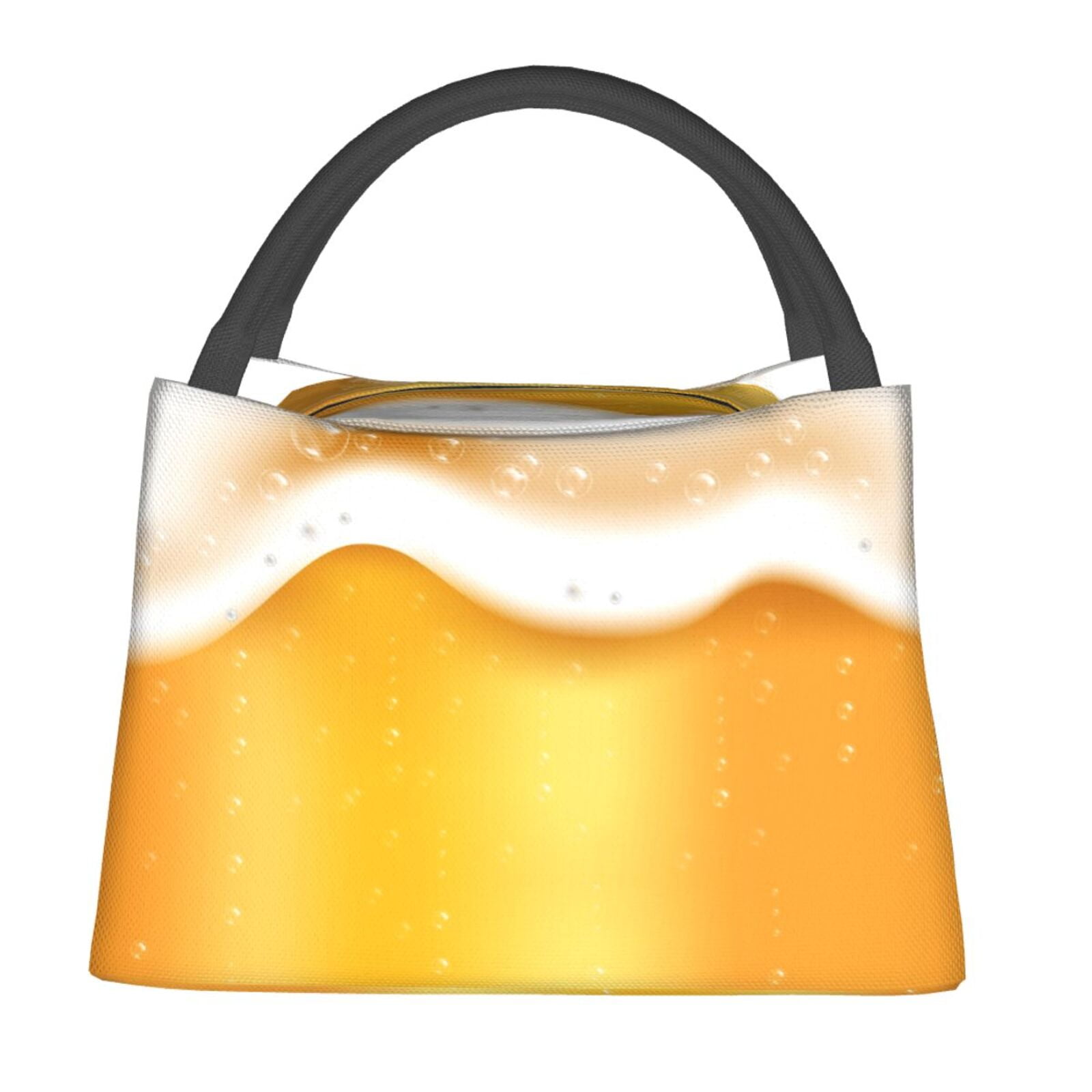 Gaeub Golden Beer Collapsible Cooler Bag Insulated,Leakproof Food Bag