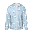 thumbnail image 1 of Gaeub Goose White Flowers Men's and Women's UPF 50+ Long-Sleeved Sun Protection Clothing, Fishing Shirt Long Sleeve Zip-Large, 1 of 7