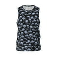 thumbnail image 1 of Gaeub Gothic Skull Men's Mesh Basketball Jersey, Quick-Drying Sleeveless Top S-4XL, Loose Muscle Tank Top -3X-Large, 1 of 9