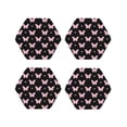 thumbnail image 1 of Gaeub Gradient Butterfly Print 4 Pcs Leather Coasters for Drinks ,Drink Coasters Sets,Drink Table Cup Coasters for Living Room Kitchen Coffee Decor-Hexagon, 1 of 6