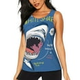 thumbnail image 1 of Gaeub Great White Shark Women's Workout Tank Tops Lightweight Sleeveless Shirts for Women for Athletic Running Tennis Yoga - Large, 1 of 9