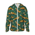 thumbnail image 1 of Gaeub Green Plants with Fox Men's and Women's UPF 50+ Long-Sleeved Sun Protection Clothing, Fishing Shirt Long Sleeve Zip-XX-Large, 1 of 7