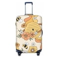 thumbnail image 1 of Gaeub Groovy Floral Elastic Luggage Cover with Concealed Zipper Dust-Proof Luggage Cover Protector - 18-32 inch - X-Large, 1 of 9