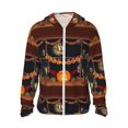 thumbnail image 1 of Gaeub Halloween Decoration Men's and Women's UPF 50+ Long-Sleeved Sun Protection Clothing, Fishing Shirt Long Sleeve Zip - Large, 1 of 9
