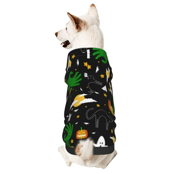 Gaeub Halloween Dog Hoodie Sweatshirts Warm Dog Clothes for Small Dogs,Puppy and Cat Costume-X-Small