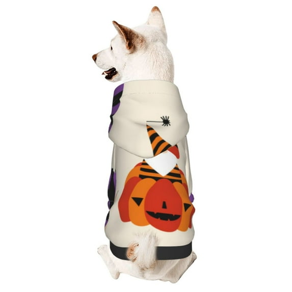 Gaeub Halloween Gnomes1 Dog Hoodie Sweatshirts Warm Dog Clothes for Small Dogs,Puppy and Cat Costume-