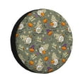 thumbnail image 1 of Gaeub Halloween Mummy Gnome 14-17in Tire Cover, Spare Tire Cover, for Camper Caravan, Trailer, Car, Truck, SUV, Jeep-14 inch, 1 of 6
