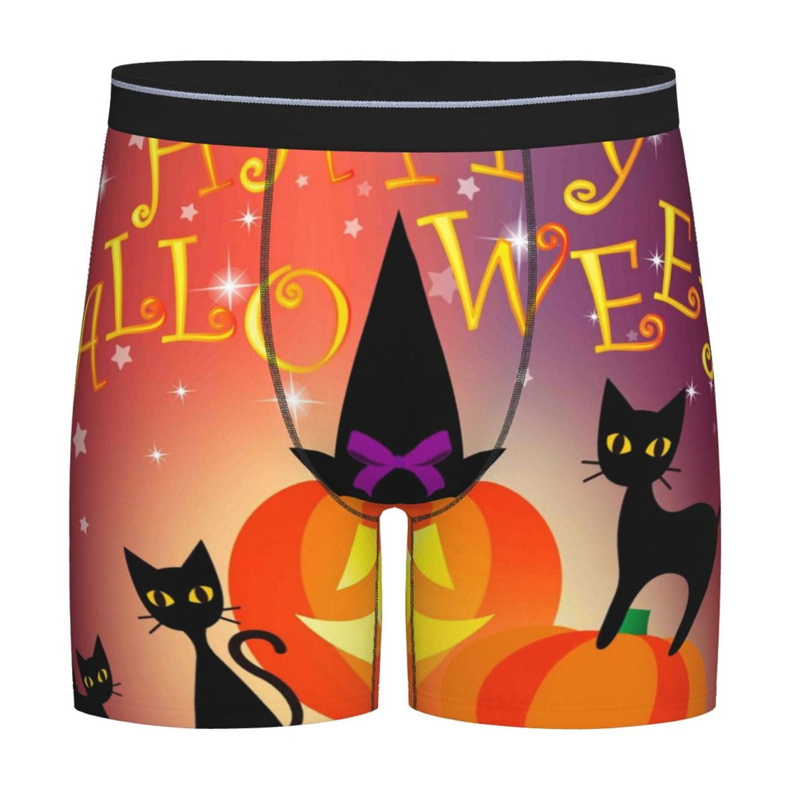 Gaeub Halloween Print Men’s Underwear Boxer Briefs,Men's TagFree Boxer