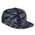 thumbnail image 1 of Gaeub Hand Drawn Rockets Flat Bill Snapback Hats Baseball Caps with Adjustable for Running Workouts and Outdoor Activities, 1 of 9