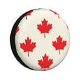 thumbnail image 1 of Gaeub Happy Canada Day 14-17in Tire Cover, Spare Tire Cover, for Camper Caravan, Trailer, Car, Truck, SUV, Jeep - 17 inch, 1 of 9