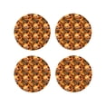 thumbnail image 1 of Gaeub Happy Halloween1 Print 4 Pcs Leather Coasters for Drinks ,Drink Coasters Sets,Drink Table Cup Coasters for Living Room Kitchen Coffee Decor-Round Shape, 1 of 6