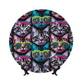 thumbnail image 1 of Gaeub Happy Kitten Faces Print Ceramic Plate,Dinner Plates,Bone China Decorative Plates with Display Stand,Art Ceramic Ornaments for Wall Hanging Decoration-10in, 1 of 6