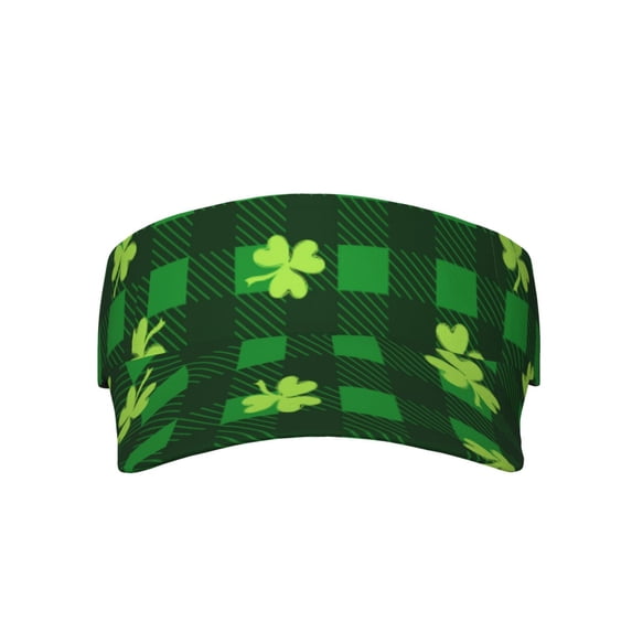 Gaeub Happy St. Patrick's Day5 Sun Visor Hats with Empty Top and Adjustable, UV Protection for Golf Tennis Cycling Running