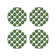 thumbnail image 1 of Gaeub Happy Watermelon Print 4 Pcs Leather Coasters for Drinks ,Drink Coasters Sets,Drink Table Cup Coasters for Living Room Kitchen Coffee Decor-Round Shape, 1 of 6