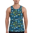 thumbnail image 1 of Gaeub Heavy Equipment Machinery Men's Athletic Tank Top, Workout Sleeveless Shirts, Running Tank Tops for Gym, Running, Training - Large, 1 of 9
