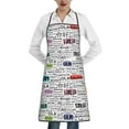 thumbnail image 1 of Gaeub Hello Kitchen Cooking Aprons Adjustable Bib Apron Waterdrop and Oil Resistant Kitchen Chef Apron for Women Men, 1 of 7