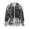 thumbnail image 1 of Gaeub Heroic Lion Encounter Men's and Women's UPF 50+ Long-Sleeved Sun Protection Clothing, Fishing Shirt Long Sleeve Zip-3X-Large, 1 of 7