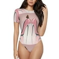 thumbnail image 1 of Gaeub High Heel Shoes Butterfly Women'S Short Sleeve One Piece Swimsuit Sexy High-Waisted Bodysuit For Swimming, Beach, Sports - Xx-Large, 1 of 9