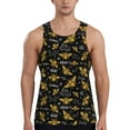 thumbnail image 1 of Gaeub Hohey Bee Golden Embroidery Men's Athletic Tank Top, Workout Sleeveless Shirts, Running Tank Tops for Gym, Running, Training - Small, 1 of 9
