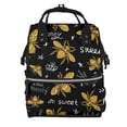 thumbnail image 1 of Gaeub Hohey Bee Golden Embroidery Print Mummy Diaper Bag Backpack,Durable Maternity Baby Nappy Casual Shoulder Bags,Travel Hiking Outdoor Pack, 1 of 6