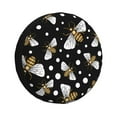 thumbnail image 1 of Gaeub Honey Bees at Night 14-17in Tire Cover, Spare Tire Cover, for Camper Caravan, Trailer, Car, Truck, SUV, Jeep - 16 inch, 1 of 9