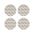 thumbnail image 1 of Gaeub Horse Print 4 Pcs Leather Coasters for Drinks ,Drink Coasters Sets,Drink Table Cup Coasters for Living Room Kitchen Coffee Decor-Round Shape, 1 of 6