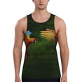 thumbnail image 1 of Gaeub Hybrid Parrot in the Forest Men's Athletic Tank Top, Workout Sleeveless Shirts, Running Tank Tops for Gym, Running, Training - Medium, 1 of 9