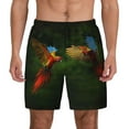 thumbnail image 1 of Gaeub Hybrid Parrot in the Forest Mens Swim Trunks Stretch Beach Shorts Quick Dry for Men Swim Shorts Swimwear with Pockets- Medium, 1 of 9