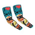 thumbnail image 1 of Gaeub I Love Sushi Cooling Sleeves for Unsex, Arm Sleeves, UV Sun Protection Sleeve to Cover with Silicone Anti-Slip, 1 of 8