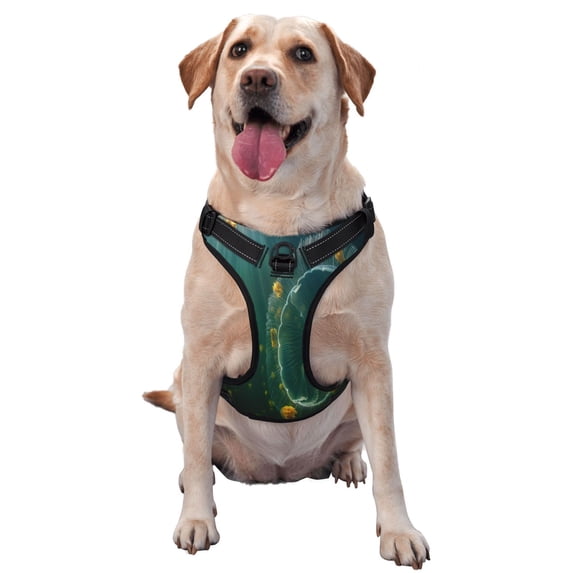 Gaeub Jelly Fish Gaeub Jelly Fish No Pull Dog Harness, Secure and Adjustable Pet Vest for Outdoor Activities - Medium