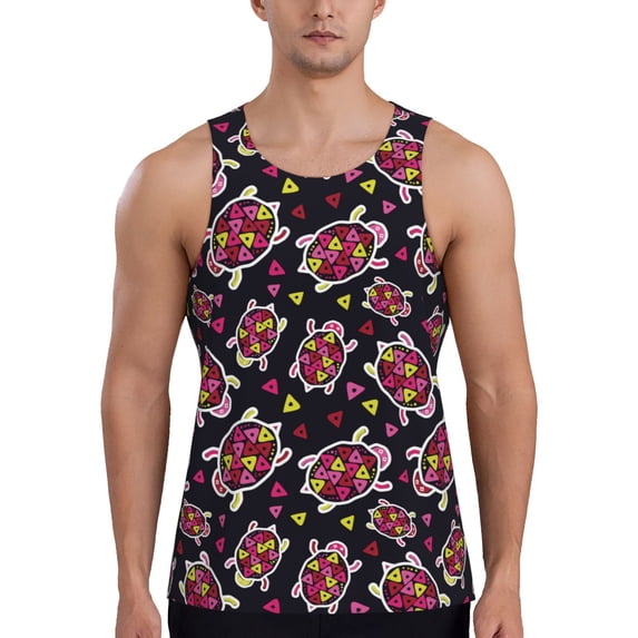 Gaeub Ladybug Men's Athletic Tank Top, Workout Sleeveless Shirts, Running Tank Tops for Gym, Running, Training - 3X-Large