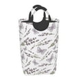 Gaeub Lavender And Butterfly Print 50L Large Laundry Hampers with